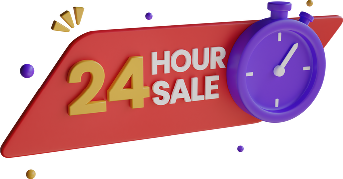 24 Hour Sale 3D Icon