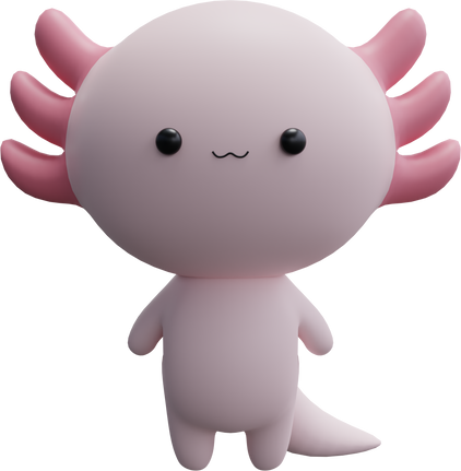 3d axolotl