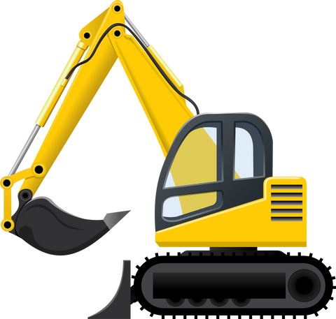 Excavator Truck Illustration